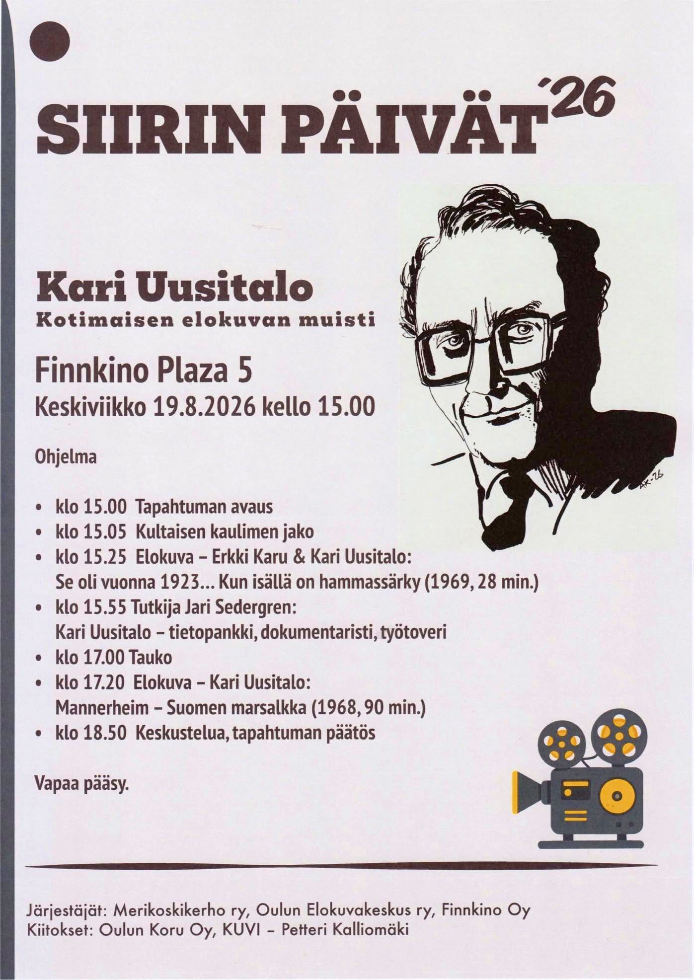 Siirin p&auml;iv&auml;t '26